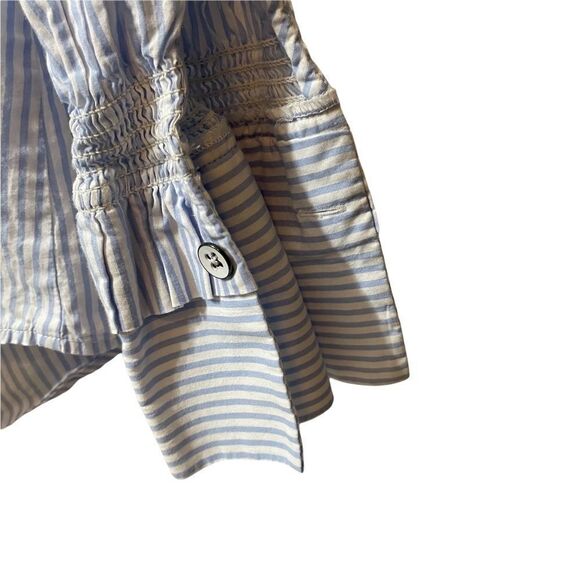 CAbi #5368 Whitney Shirt Blue / White Size MED - Picture 5 of 6